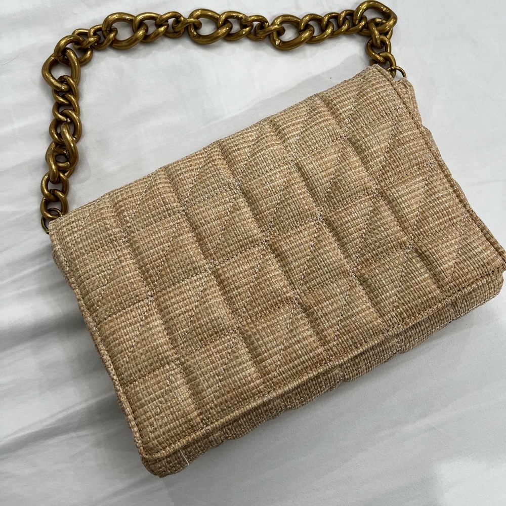 Zara Large quilted shoulder bag